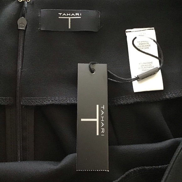 Tahari Black Pencil Skirt - Picture 3 of 9